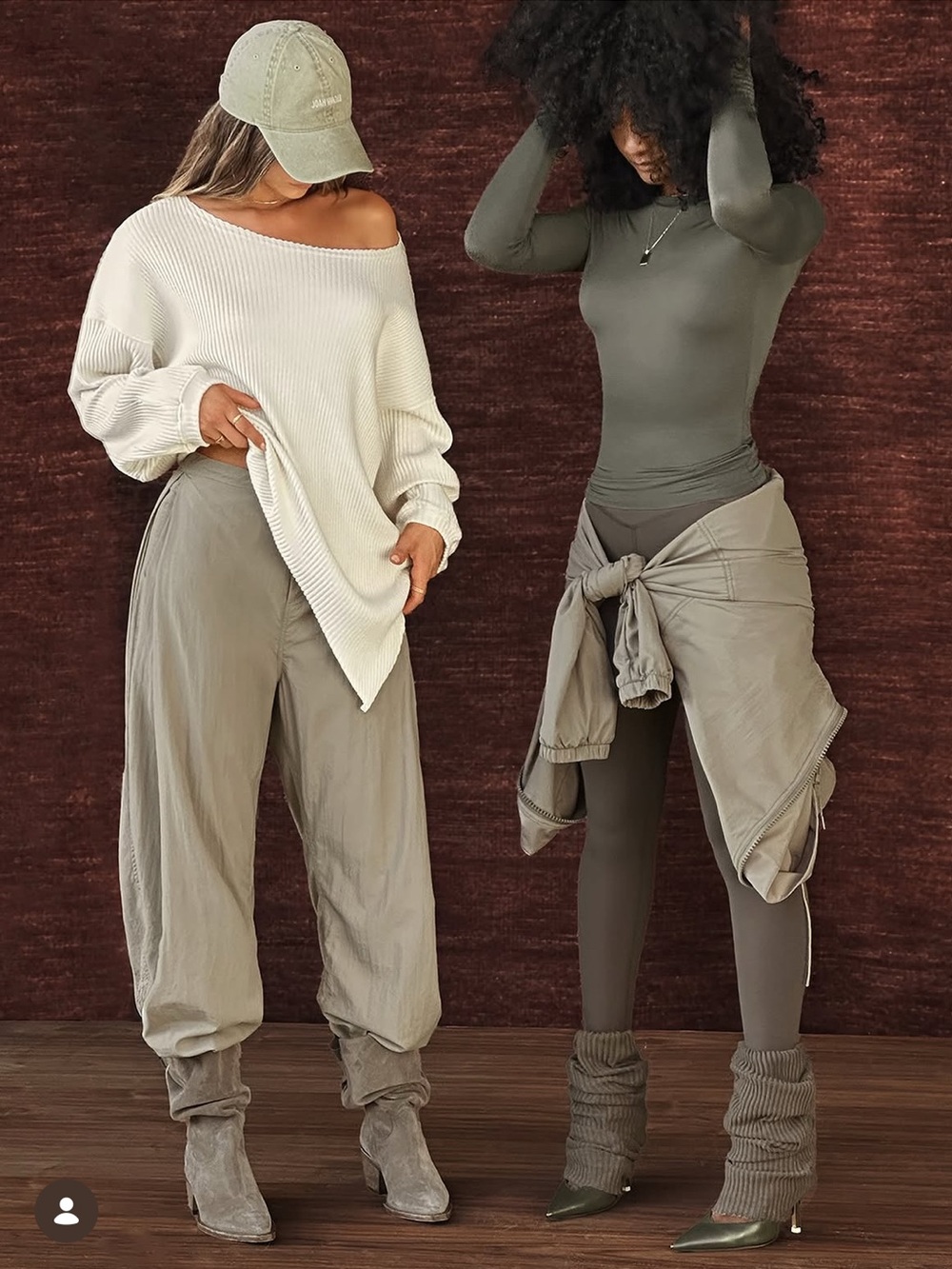 Joah Brown Off-the-Shoulder Sweater in Cream